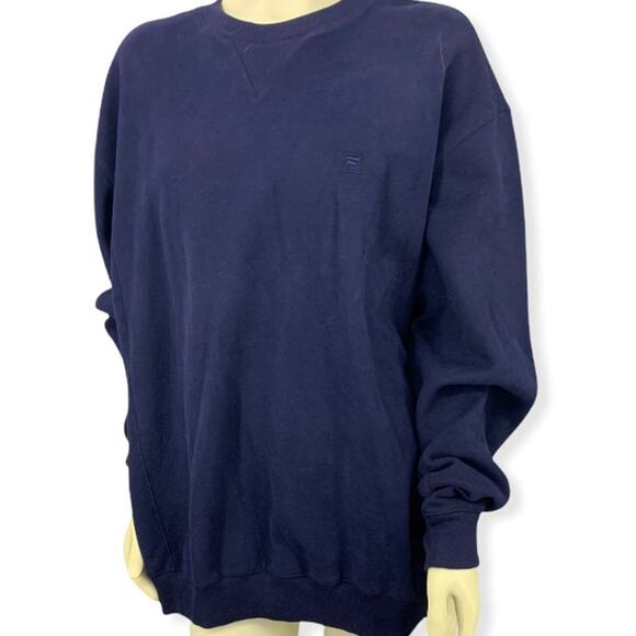 Fila basic blue long sleeve pullover sweater XL - Picture 1 of 4